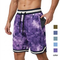 Shorts de basketball tendance pour hommes avec logo personnalisé, en polyester de haute qualité, vêtements de sport élastiques, shorts tissés, impression par sublimation