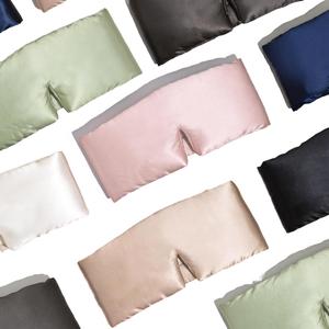 Masque de sommeil en soie de luxe 100 % surdimensionné, ajustable, avec logo personnalisé pour l'été - Product Image 1