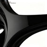 1 pièce, jante forgée noire brillante à rayons multiples, 15-18 pouces, 8-9.5J, 5x112, 5x114.3, 5x120 pour BMW, GM, Ford, Cadillac, Buick, Mercedes