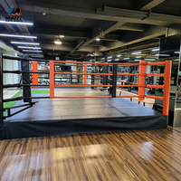 Anneau de boxe anti-collision, surface résistante à l'eau, dimensions personnalisées pour salle de sport, combats de boxe amateurs et professionnels