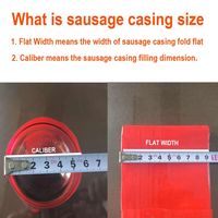 Boyaux de saucisses en polyimide souple de qualité alimentaire personnalisables PA/PE avec logo sur mesure