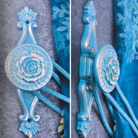 Accessoires de rideaux en résine européenne de haute qualité, design moderne du milieu du siècle, écologiques, crochets pour tringles à rideaux pour salon