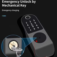 Cerradura Digital Inteligente KROVI NT02 Directo de Fábrica con Huella Dactilar, IP66 Impermeable y Control Remoto para Seguridad en Exteriores