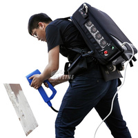 Mochila móvil portátil 50W 100W Dispositivo de máquina de limpieza láser de pulso para eliminación de óxido de metal Precio de fábrica chino