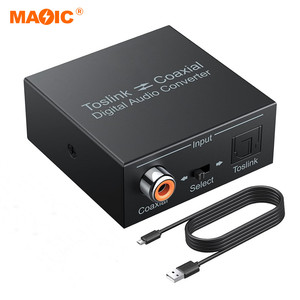 Convertidor de Audio <span class=keywords><strong>Coaxial</strong></span> <span class=keywords><strong>a</strong></span> <span class=keywords><strong>Fibra</strong></span> Óptica Bidireccional, Convertidor de Audio <span class=keywords><strong>Coaxial</strong></span> Toslink <span class=keywords><strong>a</strong></span> RCA Digital - Product Image 1