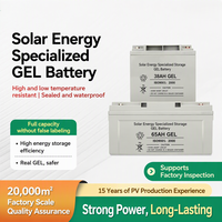 Batterie au gel scellée sans entretien à décharge profonde de qualité solaire 12V 65Ah 100Ah 120Ah 150Ah haute capacité pour voiturettes de golf