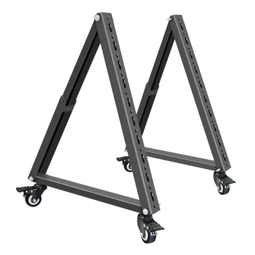 Modern Design Height Adjustable 32-70 inch High Quality Mobile TV Cart with Wheels max 75kg Rolling Mobile Stand SC5100