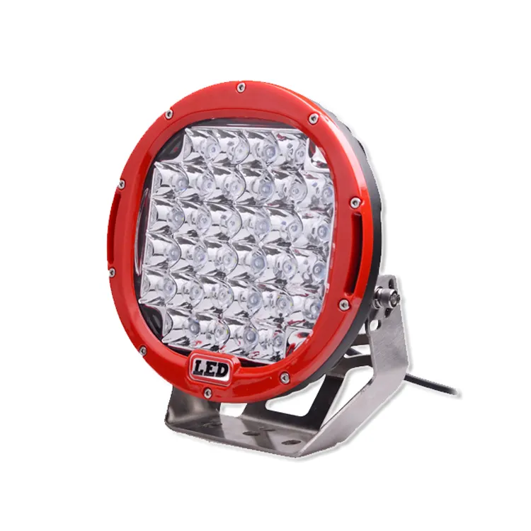 185ワット9インチLed Driving Light Red Black Round 9 "Led Off Road Light Super Power Led Work Light For SUV ATV UTV 4X4 4wd