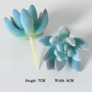 Venta de Macetas de Plástico Azules Poco Profundas para Plantas Suculentas Artificiales, Suculentas Artificiales al por Mayor - Product Image 4