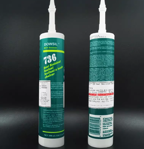 Adhésif époxy multi-usages haute température ZY192 DOWSIL 736, 300 ml, rouge, silicone RTV, adhésif de construction - Product Image 2