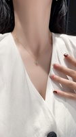 Collar con Colgante de Plata 925 en Forma de Corazón con Moissanita y Circonita, Precio de Fábrica Directo del Fabricante, Accesorio de Moda