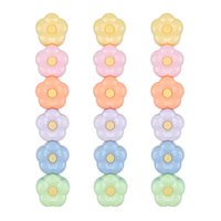Haute qualité Logo personnalisé acrylique marqueur pointe ciseau stylos marqueurs 6 couleurs mignon Mini fleur surligneur stylos