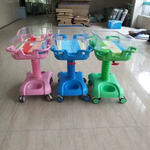 <span class=keywords><strong>Lit</strong></span> médical pour nouveau-né GINEE MEDICAL, berceau <span class=keywords><strong>d</strong></span>'hôpital pour nourrissons en ABS avec barrières de sécurité et roulettes silencieuses pour clinique et crèche - Product Image 3