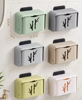 Nouvelle boîte à savon créative murale à grande capacité avec couvercle, anti-éclaboussures, à ventouse, avec couvercle rabattable, sans perçage, épaissie