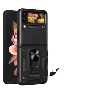 เคสกันกระแทกแฟชั่นระดับพรีเมียมสำหรับหัวเว่ย พี 50 พ็อคเก็ตและซัมซุง ซี ฟลิป 5 พร้อมฝาปิดกล้องแบบเลื่อน - Product Image 1