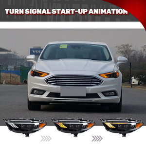 Tự động phần Đèn LED Đèn pha cho Ford Fusion S SE 2017-2020 Mondeo năng động lần lượt tín hiệu lắp ráp chùm cao DRL - Product Image 4