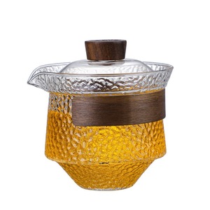 Set da Tè <span class=keywords><strong>Giapponese</strong></span> con Ciotola e <span class=keywords><strong>Tazza</strong></span> in Vetro Trasparente Rinforzato, Teiera per Infusione Fatta a Mano, Grande <span class=keywords><strong>Tazza</strong></span> da Tè per Cerimonia del Tè - Product Image 5