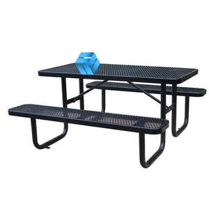 Gegalvaniseerd Staal Duurzaam Roestvast Buitenmeubilair Nestelen Centrum Koffie Ronde Metalen Tafel - Product Image 2