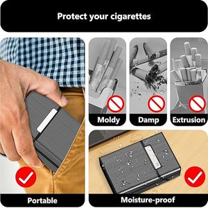 Étui à cigarettes (lot de 2), interrupteur magnétique, étui pour 20 cigarettes pour hommes et femmes, accessoires pour fumeurs - Product Image 6