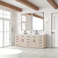 Cavio Meuble sous-vasque de salle de bain Conception de lavabo personnalisé Meuble sous-lavabo double Meuble sous-lavabo avec miroir