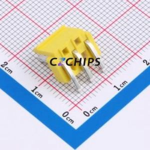 ZX-VH3.96-3PWZ-Y Wire-to-<b>Board</b> <b>Pin</b> Header Bent Lead Through Hole,P=3.96mm Connector 1x3P 3.96mm Right Angle Insert VH - Product Image 2