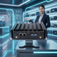 Nuevo Mini PC EVC Core I5-4/5th sin Ventilador, DDR3 8GB, 2-Lan, 4USB, VGA, 2COM, RS232, Windows/Linux, en Stock para Oficina e Industria