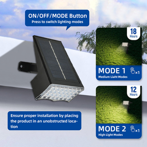 Haute Qualité Moderne Solaire LED Jardin Chemin Lumières Résistant Aux Intempéries ABS IP65 Étanche Blanc Chaud <span class=keywords><strong>Terrasse</strong></span> Passerelle - Product Image 2