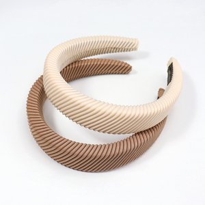 Banda Ancha de sarga para el pelo para mujer, diadema de esponja para el pelo, diadema de color sólido para lavado de cara, accesorios para el cabello de moda - Product Image 6