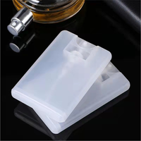 Flacon pulvérisateur de parfum et de savon liquide format carte de crédit 20 ml avec pompe, couleur personnalisée, en plastique PP