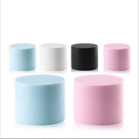 Le matériau givré de 5g 15g 20g 30g 50g pp peut être rempli de crème cosmétique crème de soin de la peau crème pour le visage pot en plastique à paroi épaisse