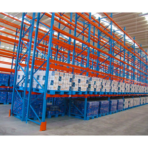Sistema de Estanterías de Alta Densidad para Paletización de Doble Profundidad, Estantería de Almacenamiento Industrial de Alta Resistencia de 6 <span class=keywords><strong>Metros</strong></span> de Altura - Product Image 6