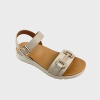 Sandales d'été décontractées pour femmes à plateforme avec boucle en D, bout ouvert, semelle épaisse et souple, et boucle de cheville réglable