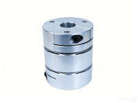 Accouplement flexible en aluminium à double plaque pour servomoteur, haute efficacité de transmission, anodisation en option, personnalisable OEM