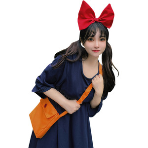 Robe de cosplay pour adulte <span class=keywords><strong>Kiki</strong></span> <span class=keywords><strong>la</strong></span> <span class=keywords><strong>sorcière</strong></span>, costume d'anime pour femme, pour jeu de rôle, 85% de tissu - Product Image 4