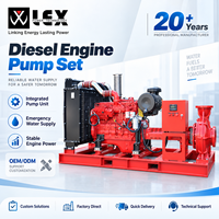 Ensemble de pompe à eau professionnelle pour moteur diesel avec unité de pompage intégrée et puissance moteur stable pour les projets d'alimentation en eau d'urgence