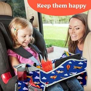 Échantillon gratuit, le moins cher, le plus récent, en stock, prêt à être expédié, sac à goûter portable pour enfants, plateau de voyage pour siège de voiture, plateau de voyage pour enfants - Product Image 2