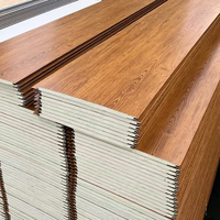 Panneau sandwich en PU à design moderne, métal sculpté, pour revêtement mural extérieur isolant, idéal pour les chambres froides, entrepôts et murs intérieurs de villas