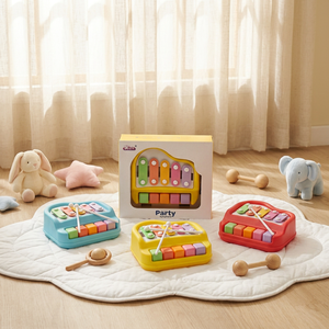 Xilófono Pequeño Colorido, Juguete Musical para Niños, Instrumento Educativo Manual con Mazos para Niños Pequeños, Aprendizaje Preescolar, Piano de 24 Teclas - Product Image 3