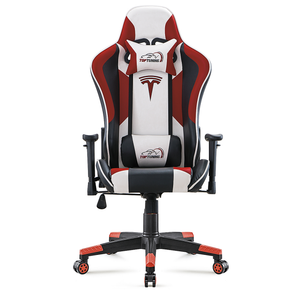 Chaise de bureau moderne pour la maison, chaise de jeu PC à gravité zéro avec tissu LED rembourré et pivotant en cuir synthétique PU - Product Image 3