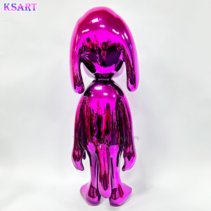 Sculpture de <span class=keywords><strong>Snoopy</strong></span> en résine électroplaquée, statue de chien en fibre de verre, <span class=keywords><strong>Snoopy</strong></span> coloré pour la décoration intérieure de galerie, artisanat en résine - Product Image 5