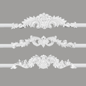 Bán buôn cổ điển tường trang trí trang trí PU khung góc bảng điều khiển đúc cho nội thất - Product Image 3