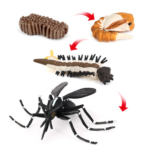 Figurines d'animaux en PVC massif en gros : fleurs, pingouins, locustes, figurines du cycle de vie - Product Image 4