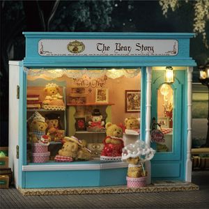<span class=keywords><strong>บ้าน</strong></span>ไม้ทำมือ DIY รูปทรง<span class=keywords><strong>บ้าน</strong></span>ขนมหวาน ตุ๊กตา<span class=keywords><strong>หมี</strong></span>เทพนิยาย ของเล่นจิ๋วสุดคลาสสิก ของตกแต่ง ของขวัญ - Product Image 4