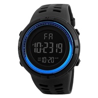 Jam Tangan Elektronik untuk Pria Jam Tangan Olahraga Digital LED Multifungsi Bercahaya untuk Pria Anak Laki-laki Pelajar Remaja