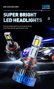 Ampoules de phares LED de voiture de haute qualité F66 Pro 48000LM H1 H2 <span class=keywords><strong>H4</strong></span> H7 H11 H13 Haute puissance Phare LED de moto - Product Image 4
