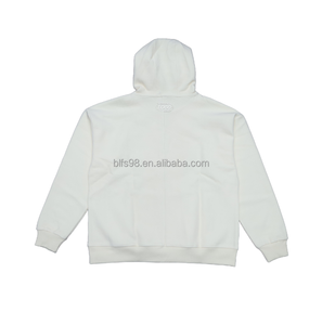 Sudadera con Capucha y Cierre para Hombre, Color Sólido, Algodón French Terry, Estilo Casual para Otoño, Corte Regular con Bolsillo Delantero - Product Image 2