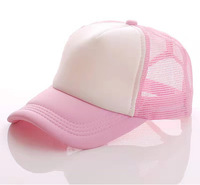 Gorra de Béisbol Unisex de 5 Paneles, Ajustable, de Malla de Espuma, Color Sólido, con Logotipo Frontal, Estilo Casual para Primavera/Verano