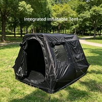 Tente gonflable compacte Small Capsule Ridge, tente familiale intégrée à ouverture rapide automatique, combinée avec un lit pneumatique