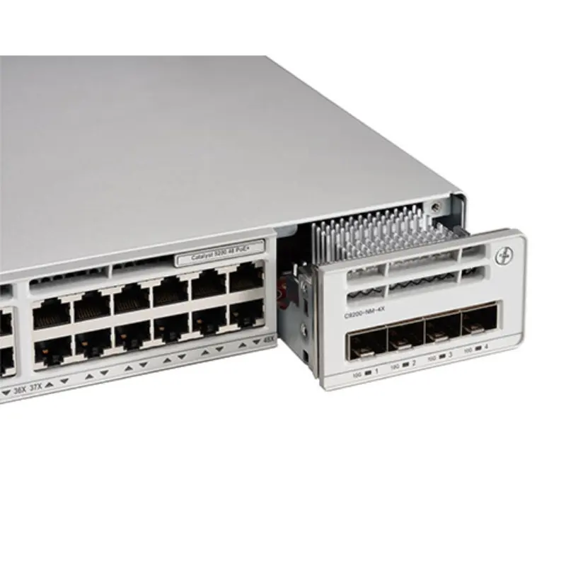 10/100/1000m 10 gigabit Ethernet poe gerenciamento 48 portas interruptor C9200L-48P-4X-E