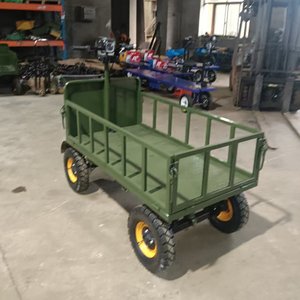 Vehículo de <span class=keywords><strong>Transporte</strong></span> Industrial de Plataforma Plana de Acero Inoxidable Eléctrico de Cuatro Ruedas, Capacidad de <span class=keywords><strong>Carga</strong></span> de 800 kg, Motor de 1000 W, OEM Disponible - Product Image 4